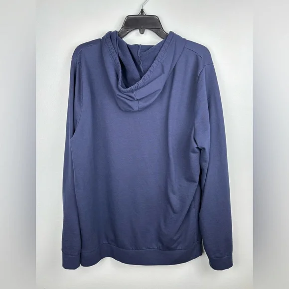 Marine Layer Hoodie Mens XL Blue Full Zip Sweatshirt TENCEL Modal Blend Pockets - Picture 5 of 10